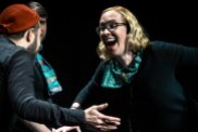 Sarah Davies and Improbotics cast at the Edinburgh International Improv Festival, 1 March 2020. Credits: Eleanora Briscoe.
